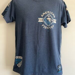 American Fighter Blue Graphic T-Shirt